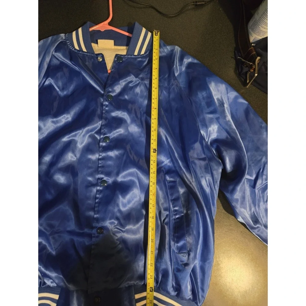 Vintage Detroit Spirit Of Detroit Satin Jacket USA Auburn XL Blue 90s